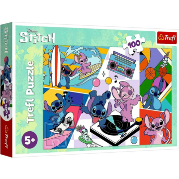 Trefl Lilo &amp; Stitch, 100 darabos puzzle csomag,