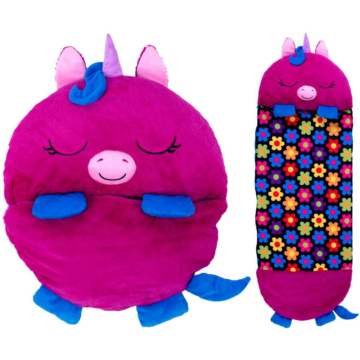 Happy Napper - lila unikornis hálózsák