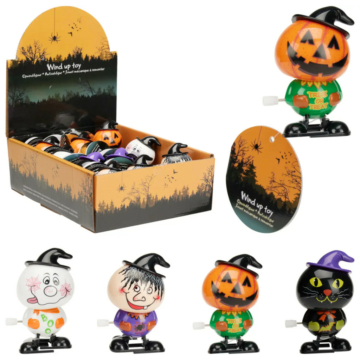 Halloween figura 7,5 cm felhúzós 4 féle 