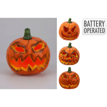 Halloween tök világítós, LED-es többféle 