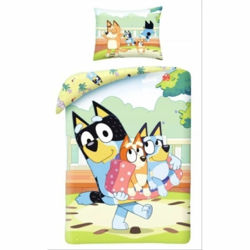 Bluey: Bluey és Bingo kétrészes ágynemű garnitúra, pamut - 140 x 200 cm