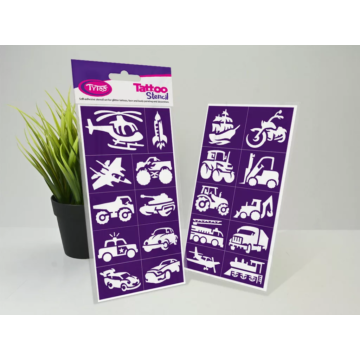 Vehicles - Járművek sablon szett
