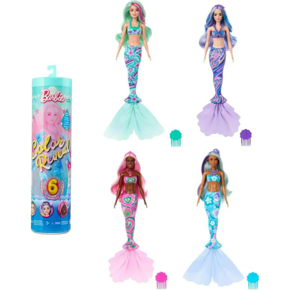 Barbie Color Reveal Sellő baba