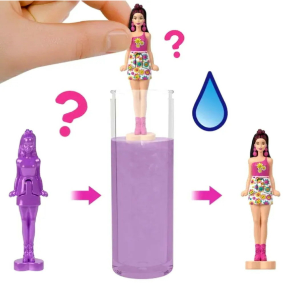 Barbie, Mini Barbieland, Meglepetés Color Reveal baba