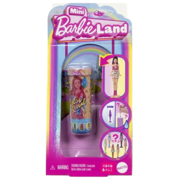 Barbie, Mini Barbieland, Meglepetés Color Reveal baba