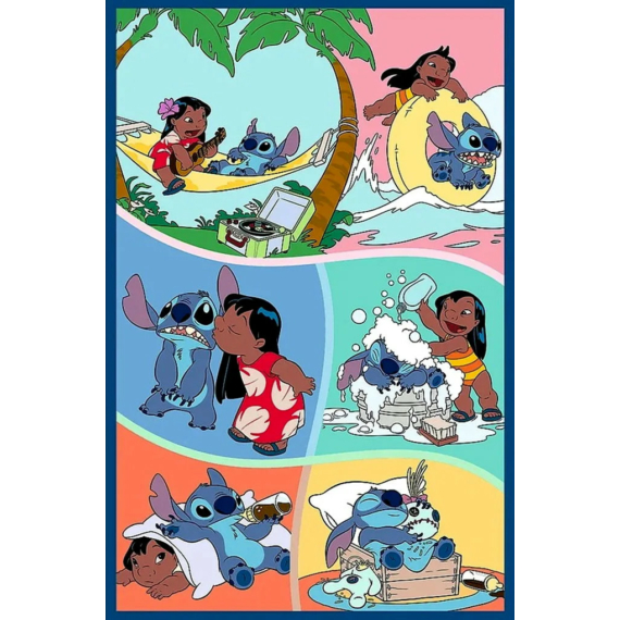 Trefl, 3 x 80 darabos puzzle, Disney, Stitch világa,