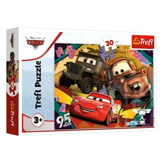 Trefl, 30 darabos puzzle csomag, Verdák 3, Száguldó járgányok