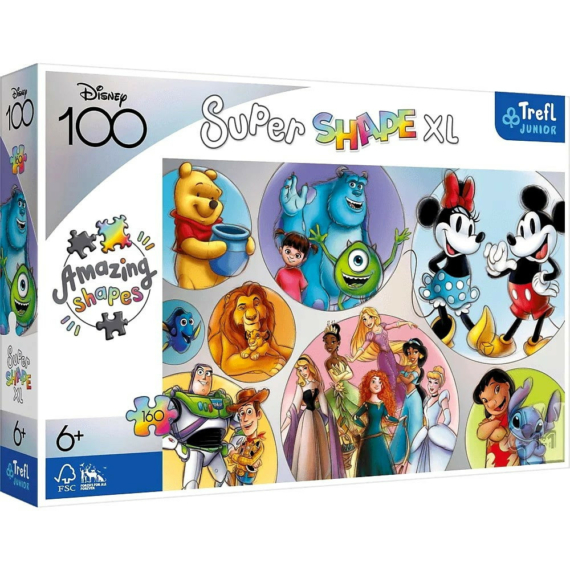Trefl - Csodálatos Disney világ - 160 darabos XL puzzle