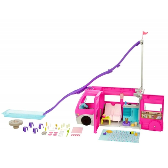 Barbie - Lakóautó óriáscsúszdával