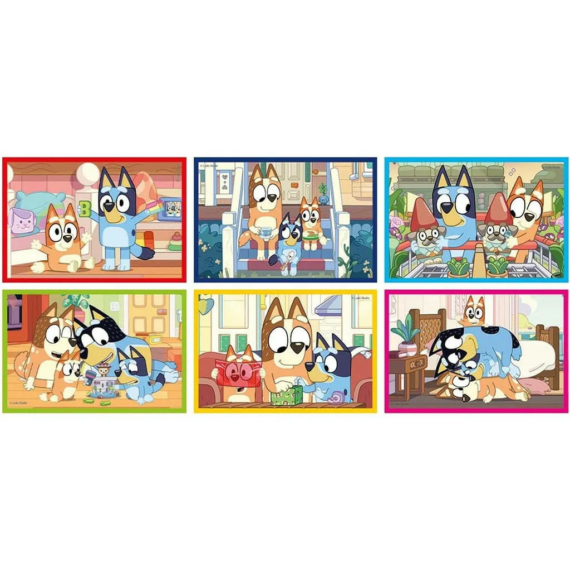 Clementoni Bluey, 6 darabos mesekocka játékszett