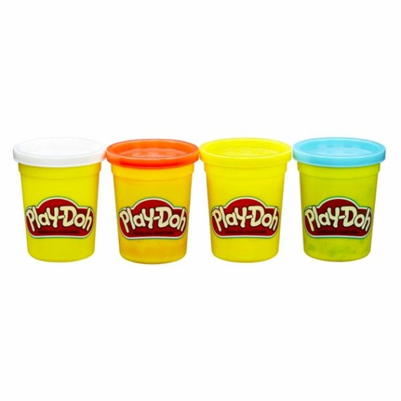 Play-Doh: 4 tégelyes gyurma készlet - Alapszínek