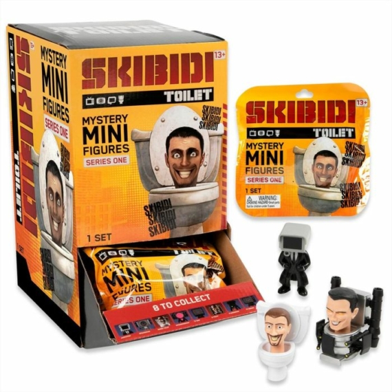 Skibidi WC mini figura, 1. sorozat - többféle