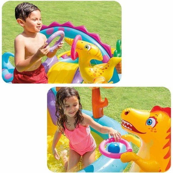 Intex: Dínós gyermek élménymedence - 302 x 229 x 112 cm
