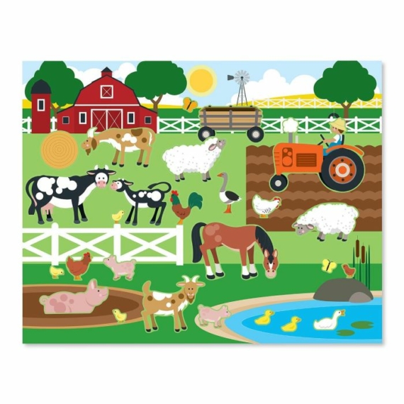 Melissa & Doug Kreatív játék, Újrahasználható matrica készlet, élőhelyek