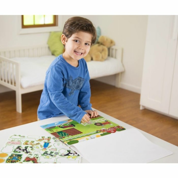 Melissa & Doug Kreatív játék, Újrahasználható matrica készlet, élőhelyek