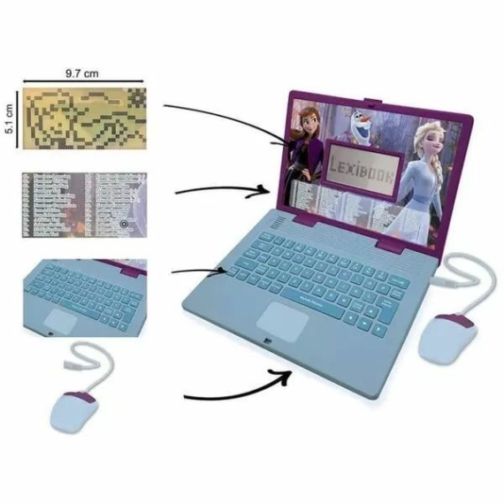 Lexibook: Jégvarázs Oktató laptop - magyar és angol nyelvű