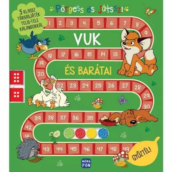 Vuk: Pörgőkockás társasjáték könyv