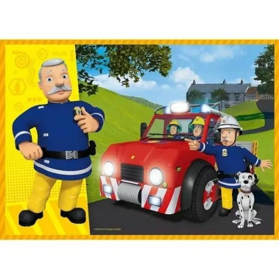 Trefl: Sam, a bátor tűzoltó 4 az 1-ben puzzle - 35, 48, 54, 70 darabos