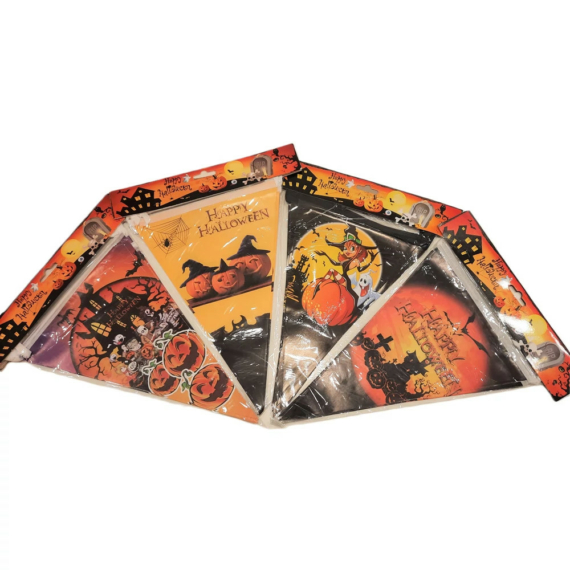 Halloween papír zászló, girland