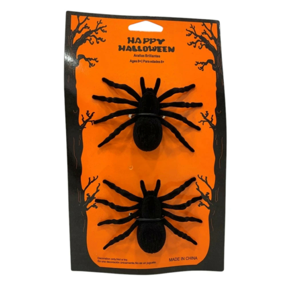 Halloween pók dísz 2 db