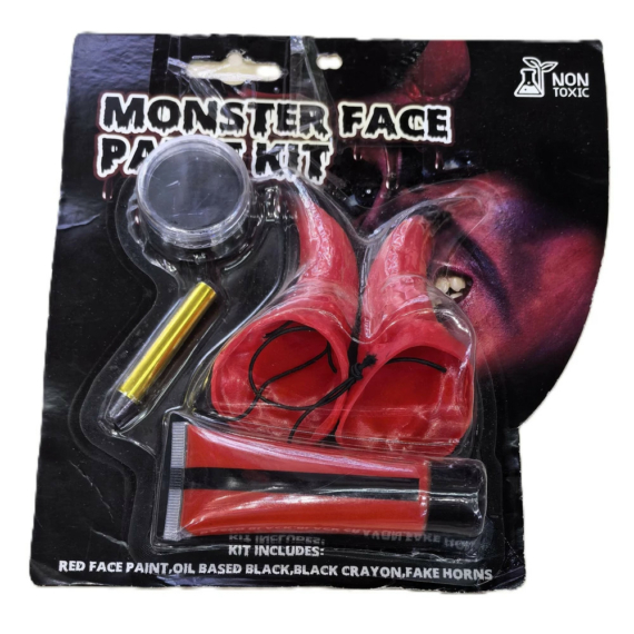 Ördög arcfesték szett + ördögszarv