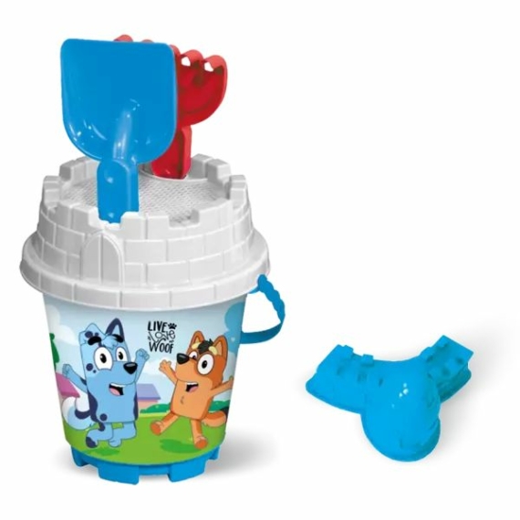 Bluey: Homokozó készlet vödörrel - 4 db-os