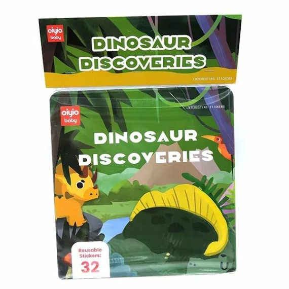 Oktatókönyv zselés matricákkal – Dinoszauruszok