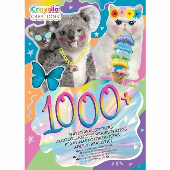 Crayola Creations: Matricás füzet 1000+ matricával - többféle