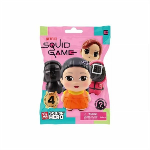 Squid Game: Squish Hero meglepetés mini figura tasakban