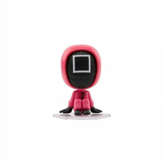 Sqiud Game: Bobble Hero ablakos dobozban - Őr figura, 7 cm
