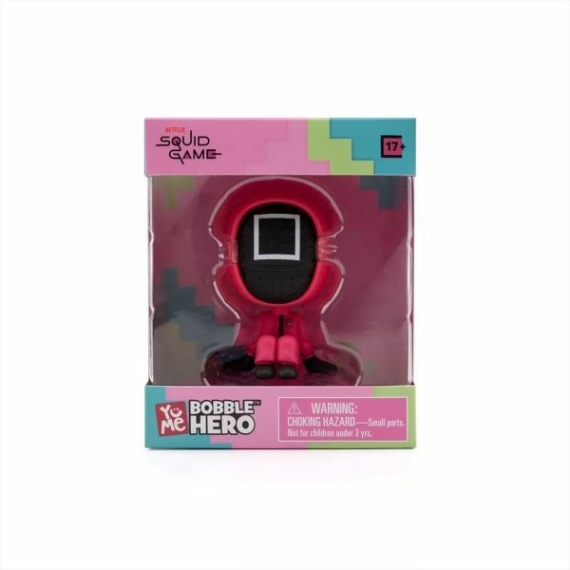Sqiud Game: Bobble Hero ablakos dobozban - Őr figura, 7 cm