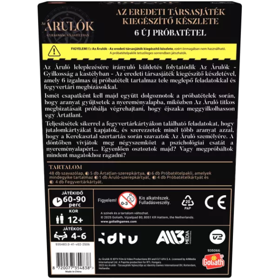 Az Árulók - Gyilkosság a kastélyban kiegészítő szett