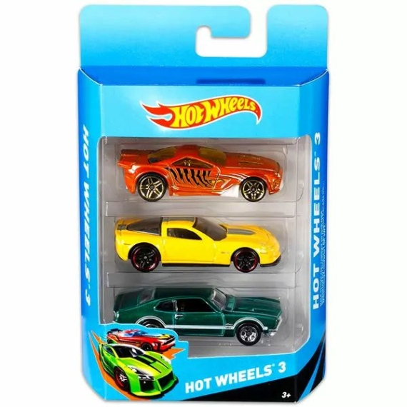Hot Wheels: kisautók - 3 db-os készlet, többféle