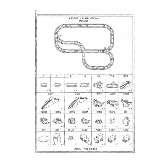 Vonatkészlet (dinós)