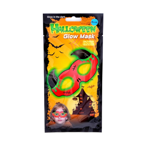 Világító Halloween maszk - 15 cm