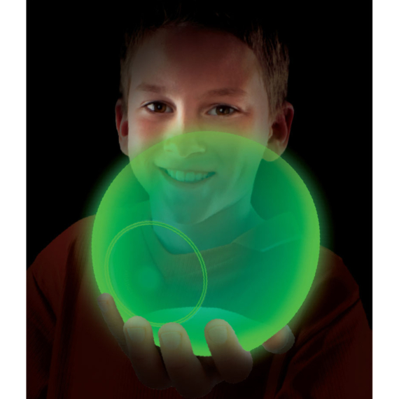 Világító Tiny Glo Wubble, 30 cm - zöld