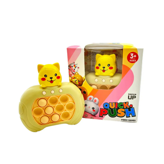 Pop-it játék, elemes, cica forma