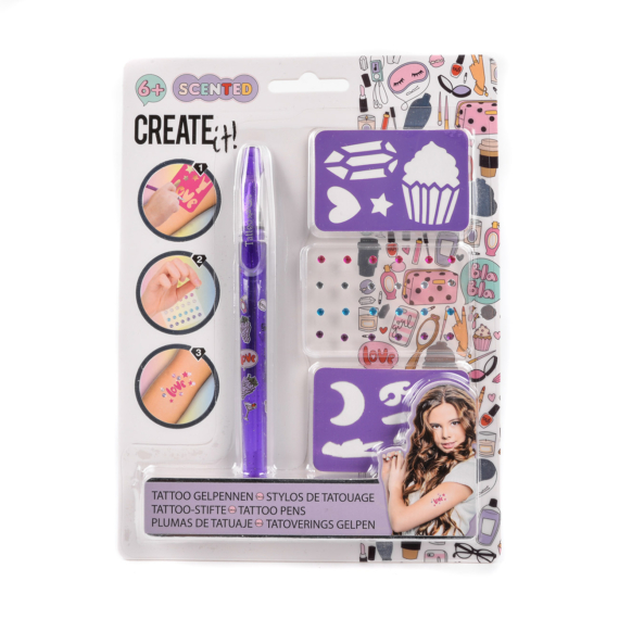 Canenco Create It! Tetováló zseléstoll szett, sablonnal és ékkövekkel (többféle)