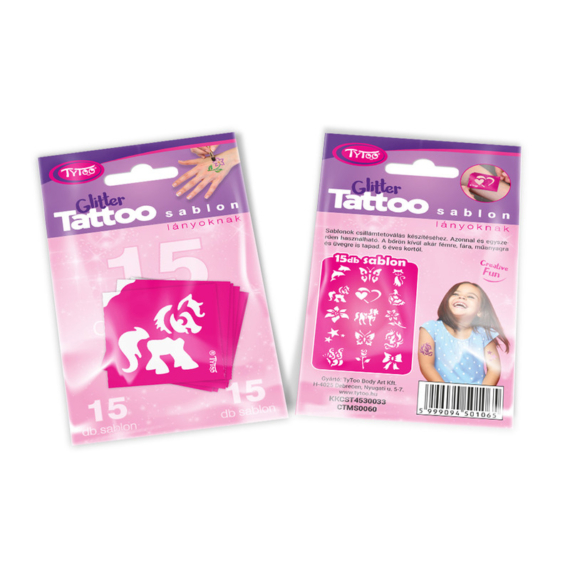 Tytoo Lányos sablon szett 15 db-os