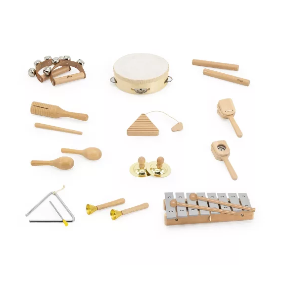 Falra Szerelhető Játékpanel - Ütős Hangszerek (Viga Toys)