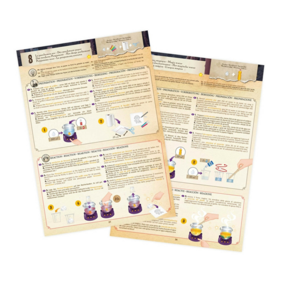 Mágikus varázsló üst 30 kémiai kísérlettel - Gyermek kísérleti készlet BUKI France