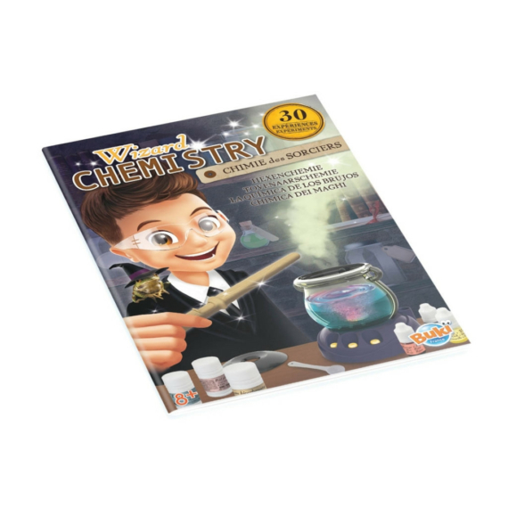 Mágikus varázsló üst 30 kémiai kísérlettel - Gyermek kísérleti készlet BUKI France