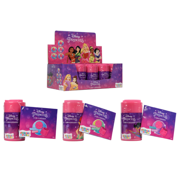 Canenco Okidoki Dough Disney hercegnők gyurma, kicsi - 3 féle