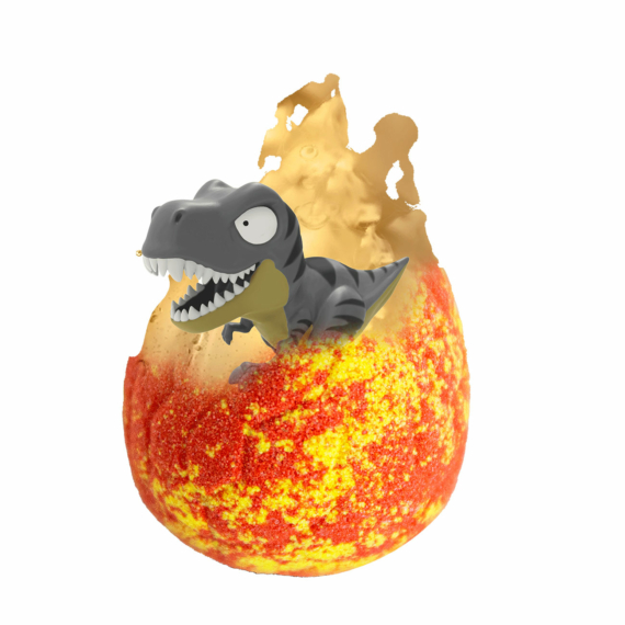 Craze Inkee vegán fürdőgolyó csomag - dino figurával barackos jeges tea aromával