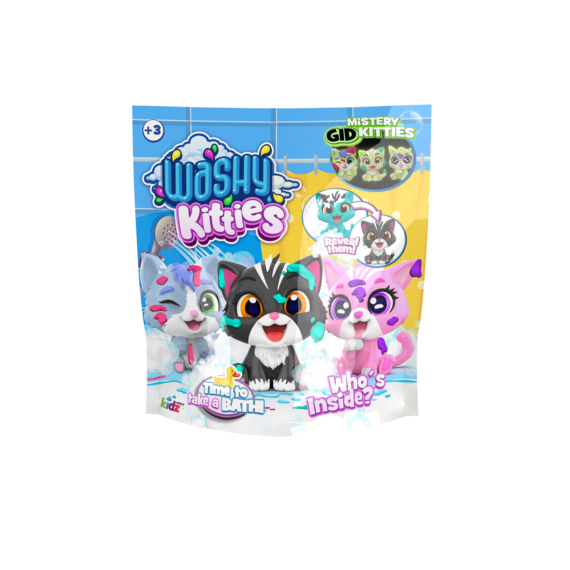 Washy Friends Color Reveal pancsoló cicusok meglepetés tasakban - többféle
