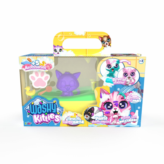 Washy Kitties: Pancsoló cicusok fürdőkáddal játékszett - Pinki
