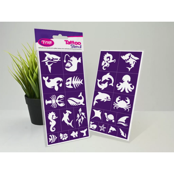Sea Animals - Tengeri állatok sablon szett