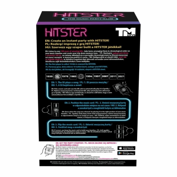 Hitster társasjáték (nemzetközi kiadás)